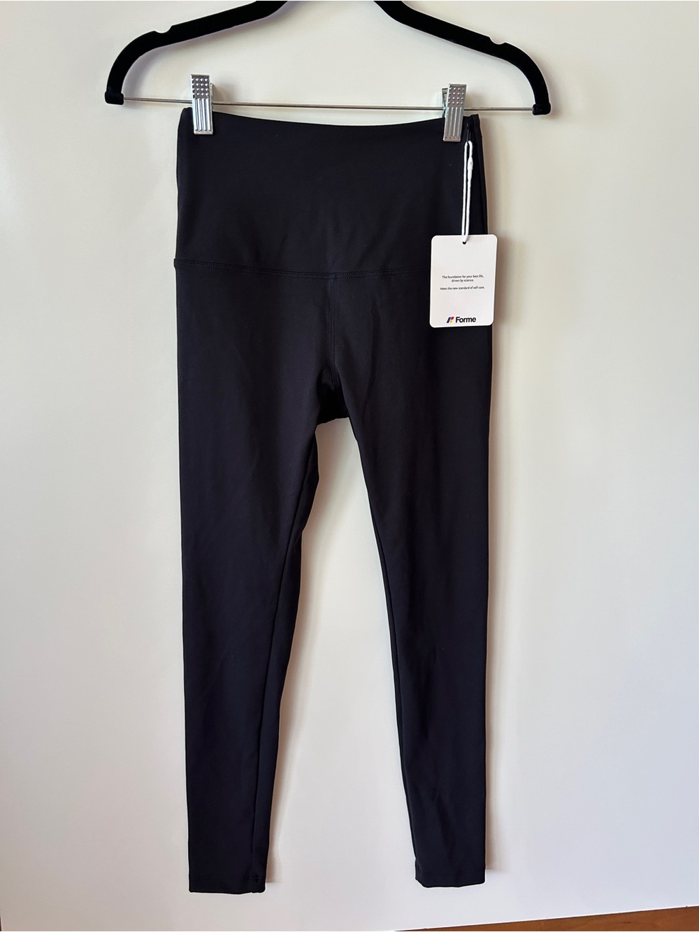 High-Waist Black Leggings - Forme